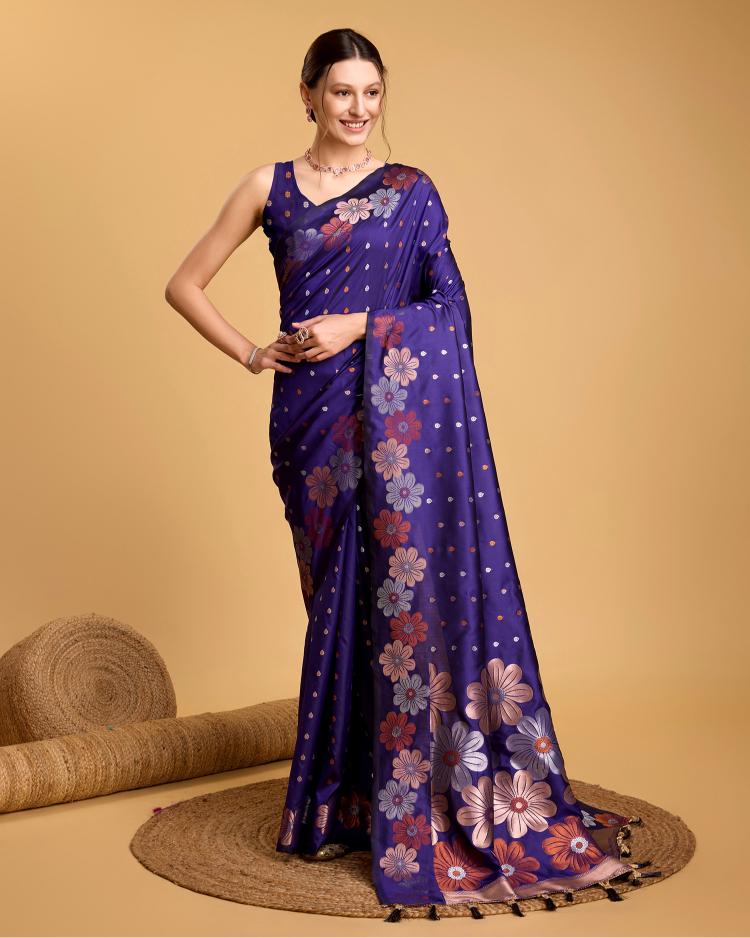 Best Wedding Banarasi Silk Saree With Rich Pallu