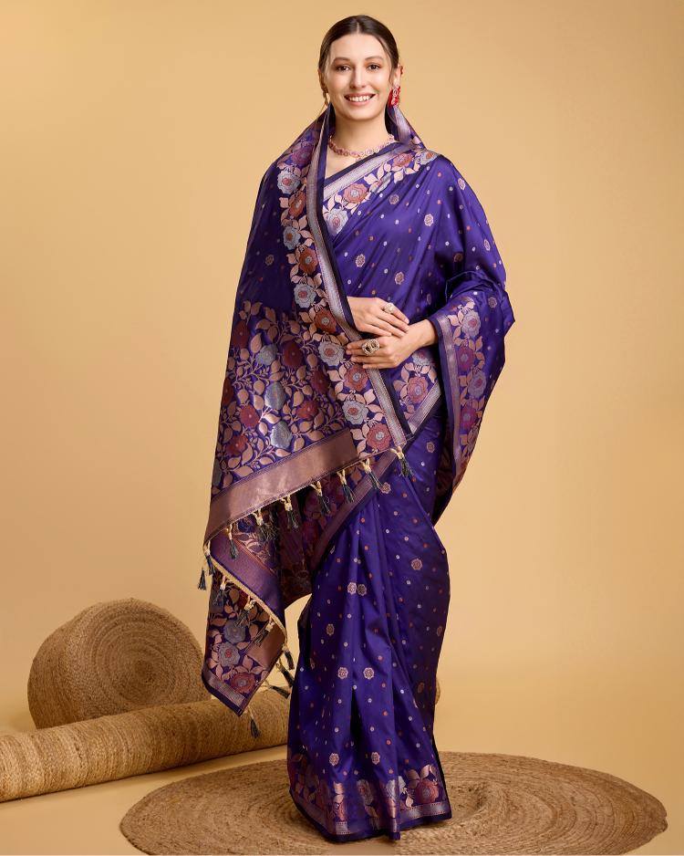 Best Wedding Banarasi Silk Saree With Rich Pallu