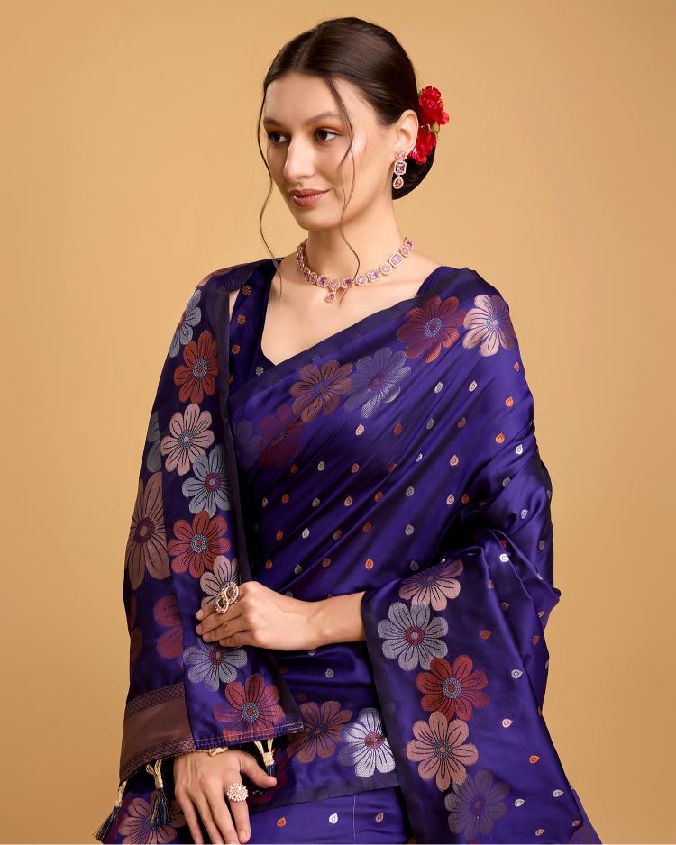 Best Wedding Banarasi Silk Saree With Rich Pallu