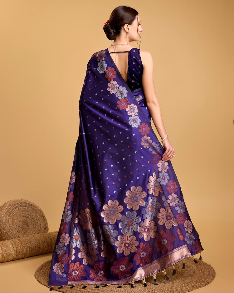 Best Wedding Banarasi Silk Saree With Rich Pallu