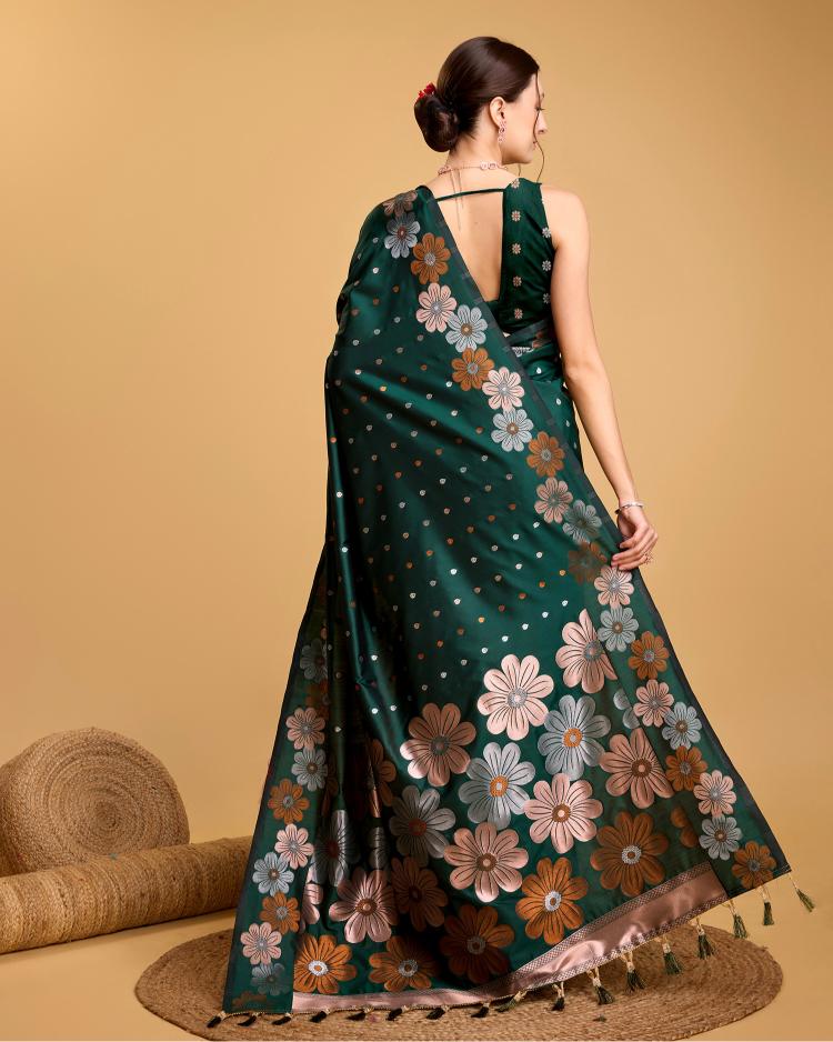Best Wedding Banarasi Silk Saree With Rich Pallu