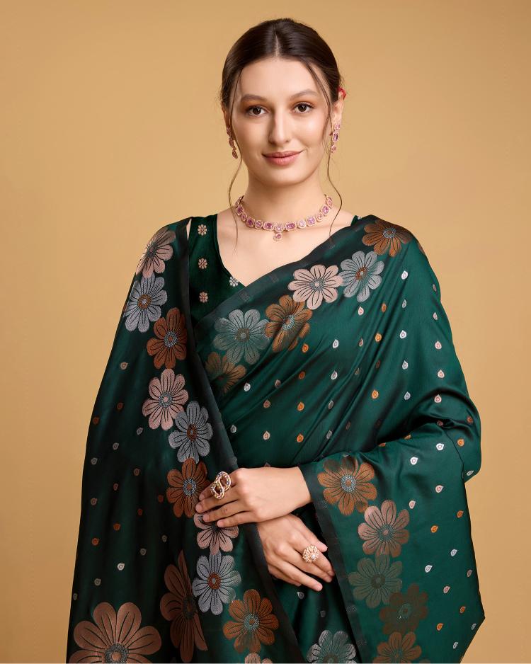Best Wedding Banarasi Silk Saree With Rich Pallu