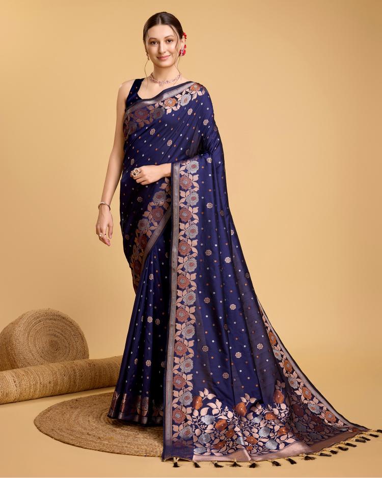 Best Wedding Banarasi Silk Saree With Rich Pallu