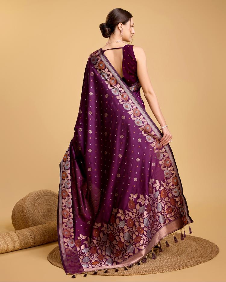 Best Wedding Banarasi Silk Saree With Rich Pallu
