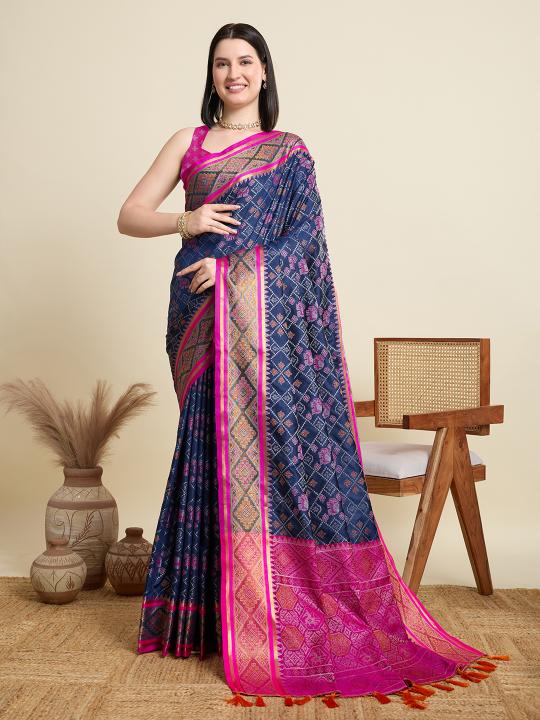 Most Beautiful Weaving Banarasi Silk Saree With Rich Pallu
