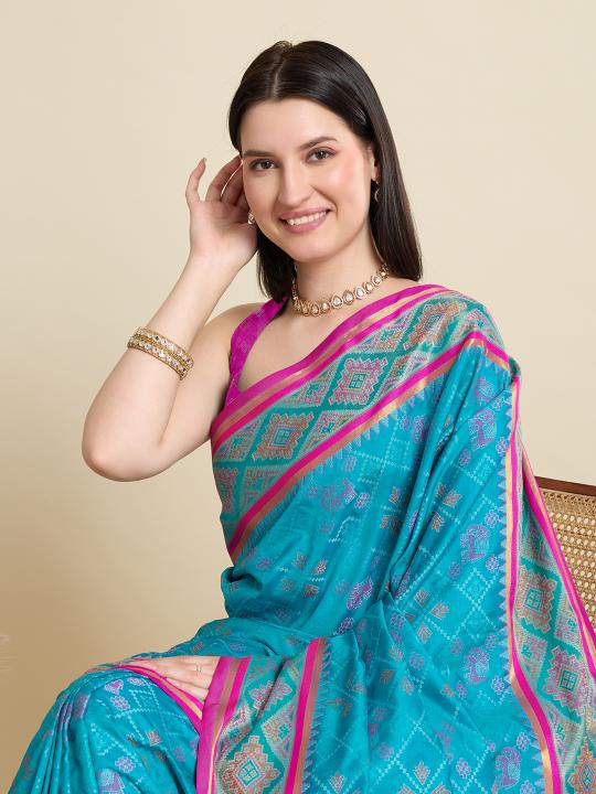 Most Beautiful Weaving Banarasi Silk Saree With Rich Pallu