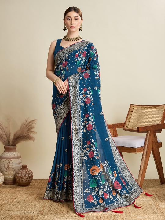 Best Wedding Banarasi Silk Saree With Rich Pallu