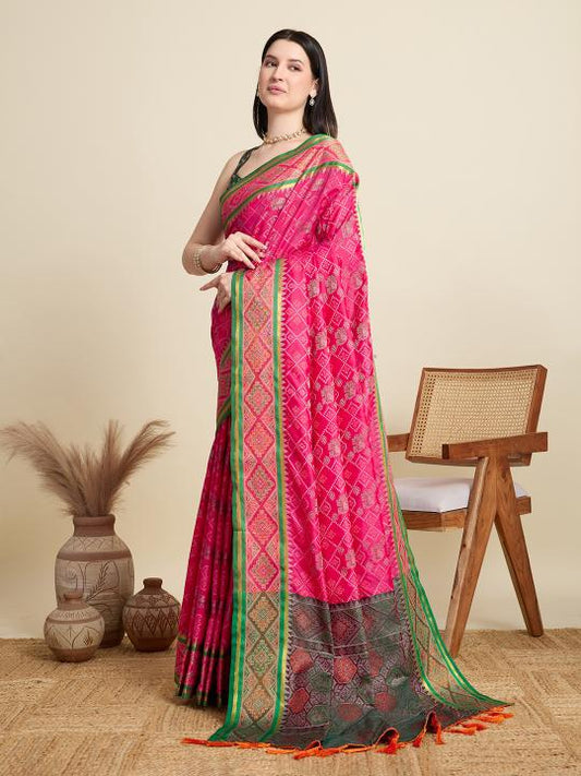 Most Beautiful Weaving Banarasi Silk Saree With Rich Pallu