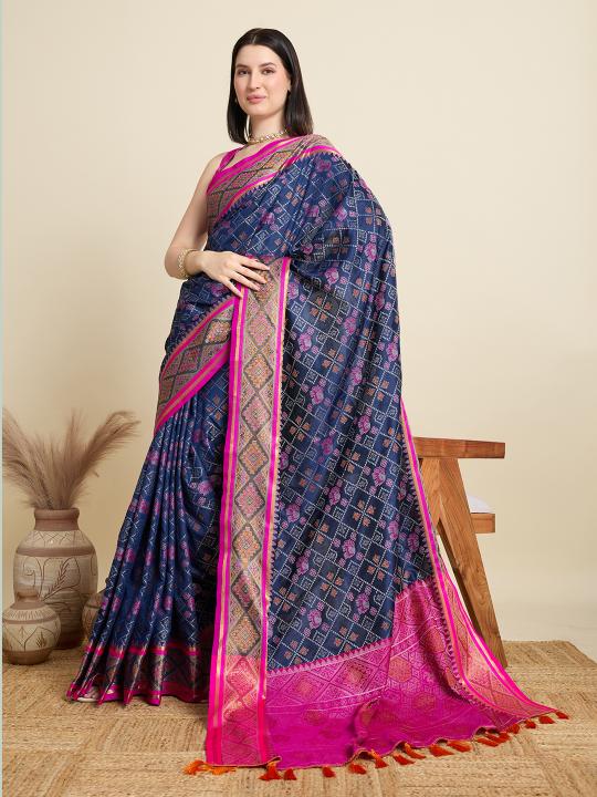 Most Beautiful Weaving Banarasi Silk Saree With Rich Pallu