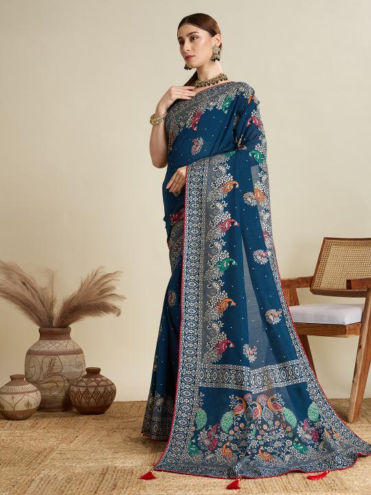 Best Wedding Banarasi Silk Saree With Rich Pallu
