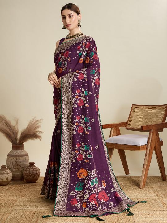 Best Wedding Banarasi Silk Saree With Rich Pallu