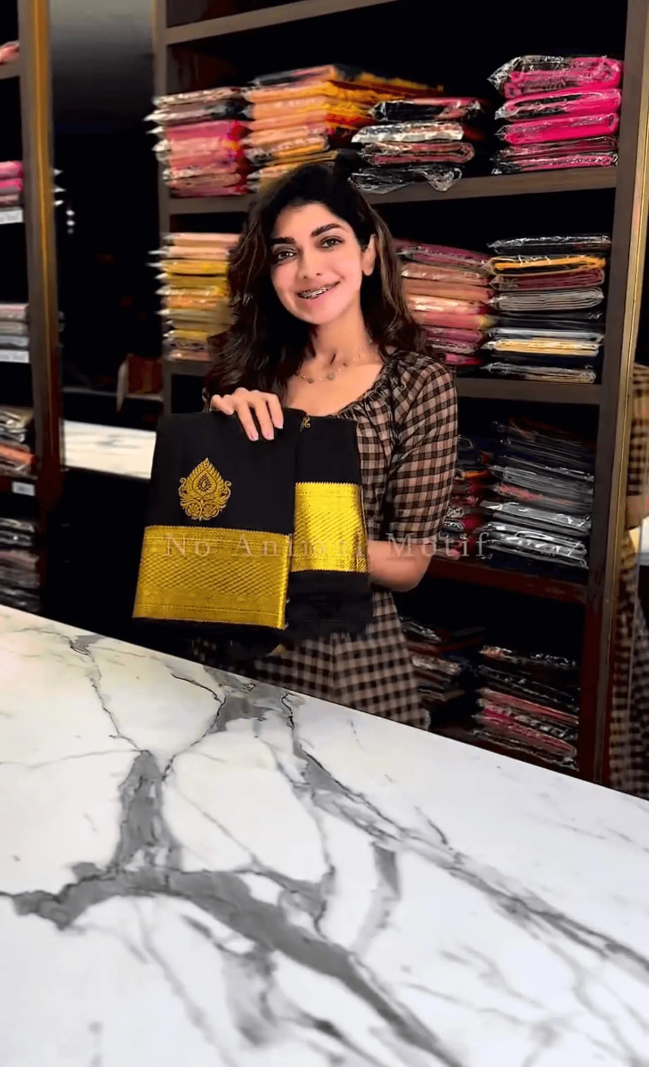 Pleasing Black Soft Banarasi Silk Saree With Beautiful Blouse Piece