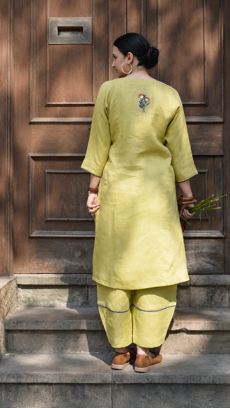 Very Beautiful Pure Cotton Cord Set With Embroidery Work