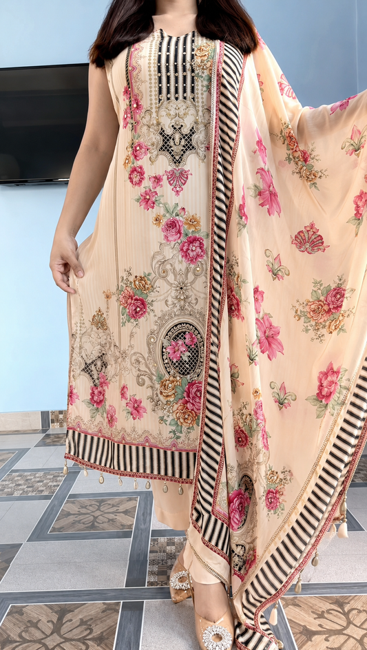 Rosabelle Heritage Mirror Work Suit Set