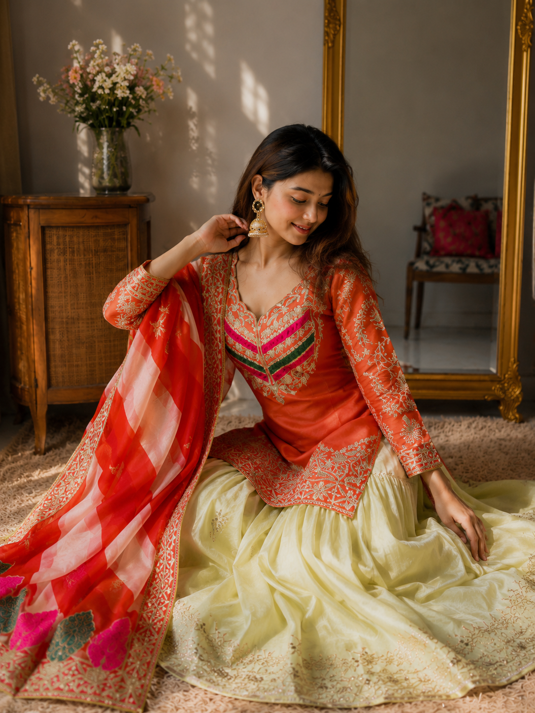 Fiza Royale Embroidered Suit Set