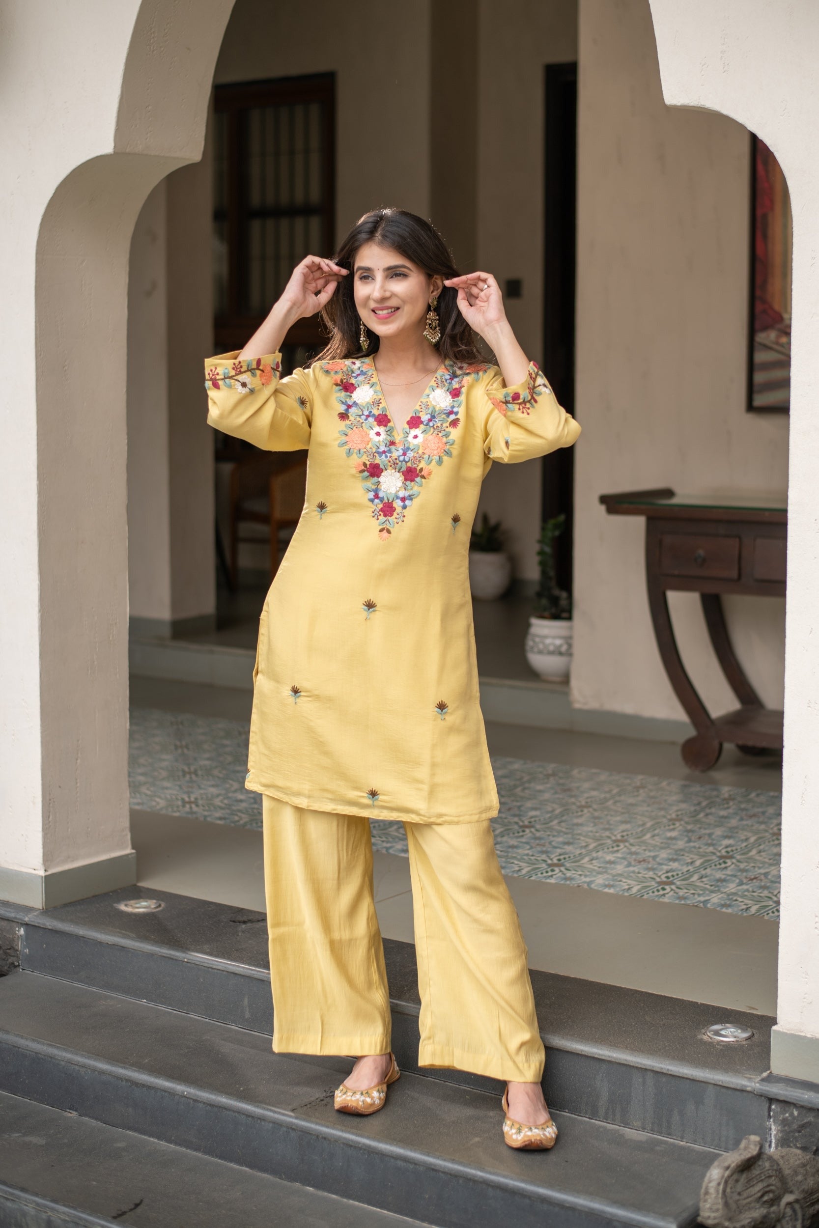 Phoolwari Heritage Embroidered Co-ord Set