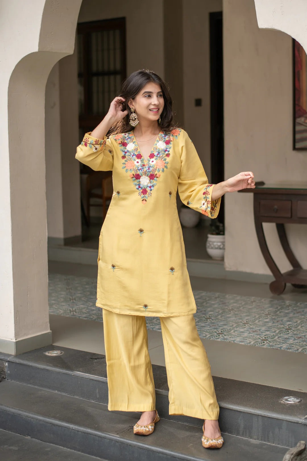 Phoolwari Heritage Embroidered Co-ord Set
