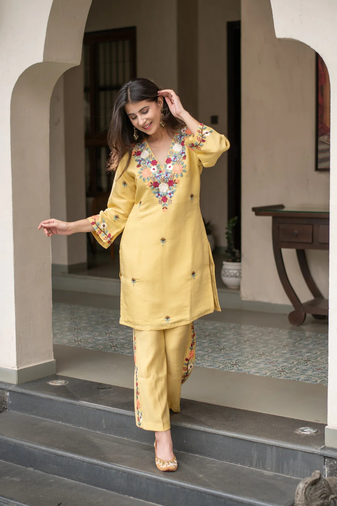 Phoolwari Heritage Embroidered Co-ord Set