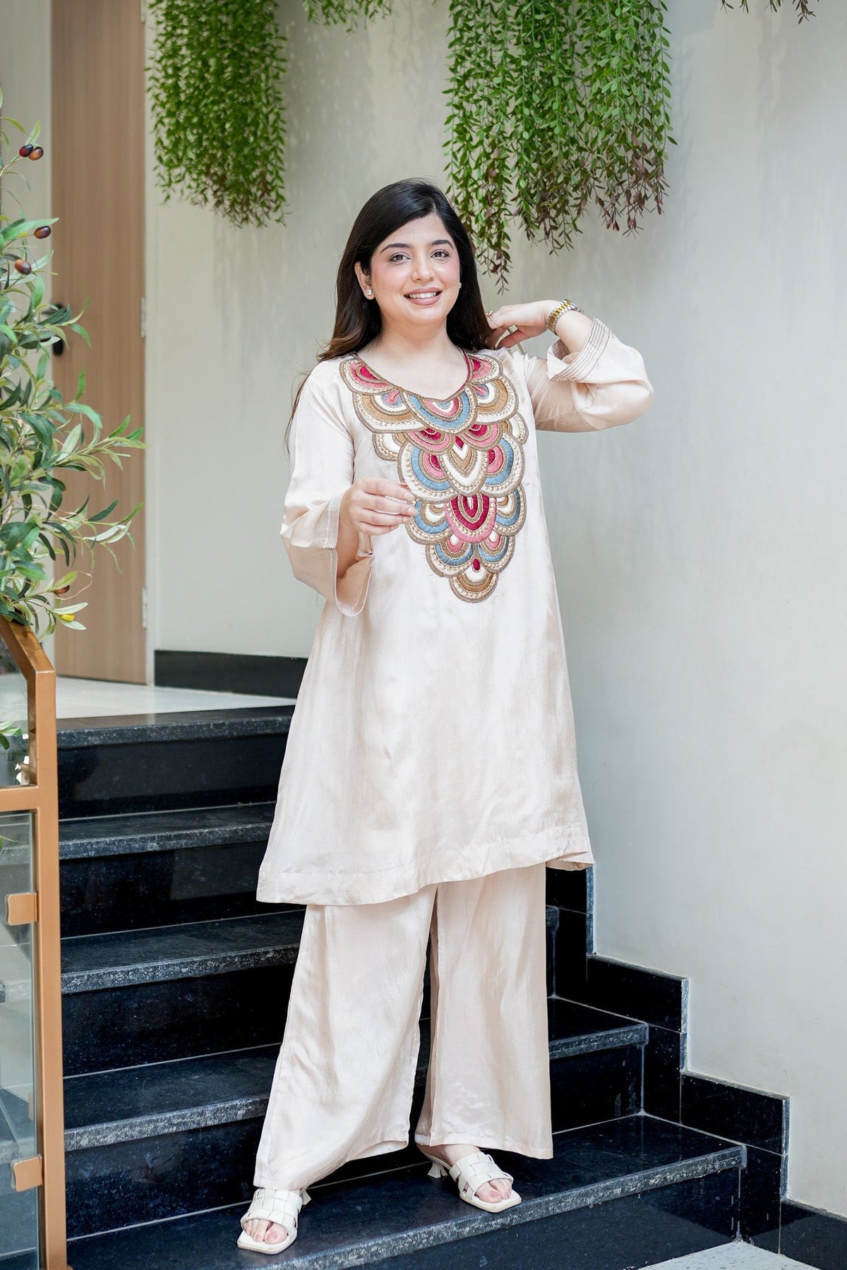 Mayurika Heritage Embroidered Co-ord Set