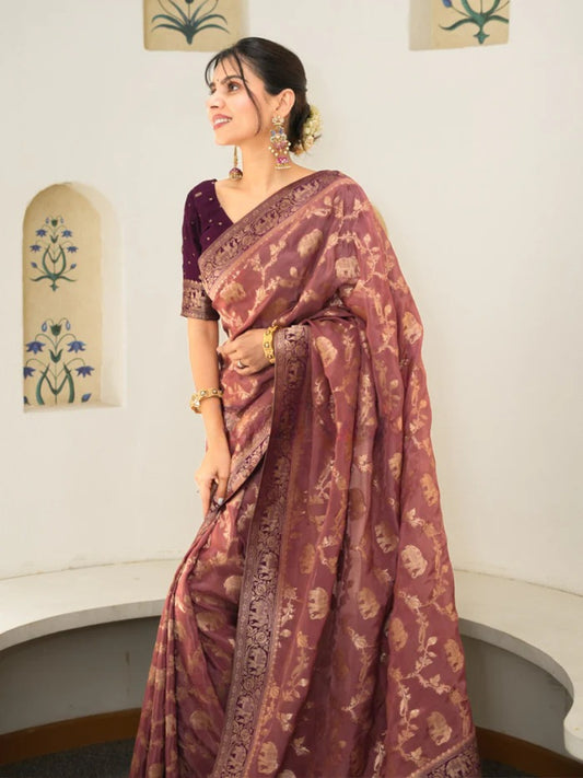Very Ravishing Soft Silk Saree With Beautiful Rich Pallu