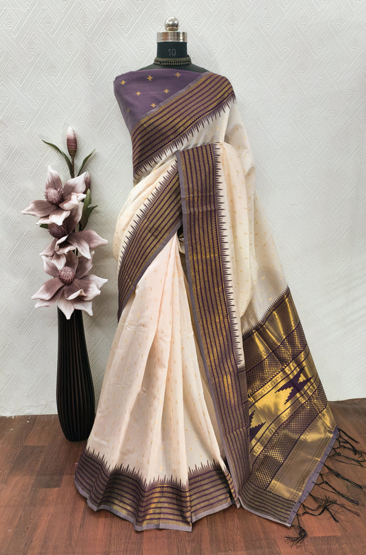 Wonderful Soft Cotton Silk Saree With Rich Pallu