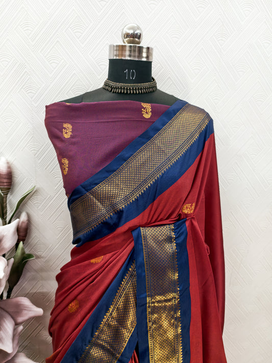 Very Magnificent Zari Weaving Banarasi Silk Saree With Tassels