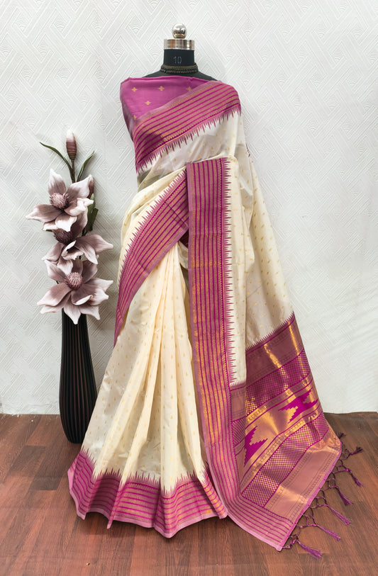 Wonderful Soft Cotton Silk Saree With Rich Pallu