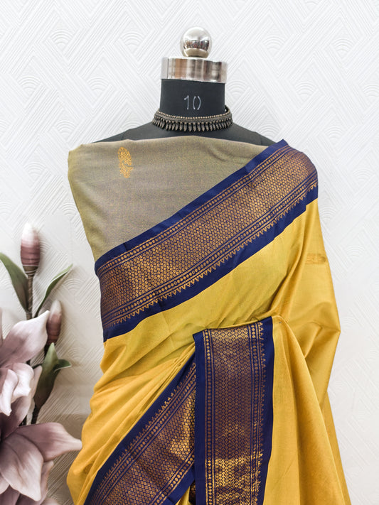 Very Magnificent Zari Weaving Banarasi Silk Saree With Tassels