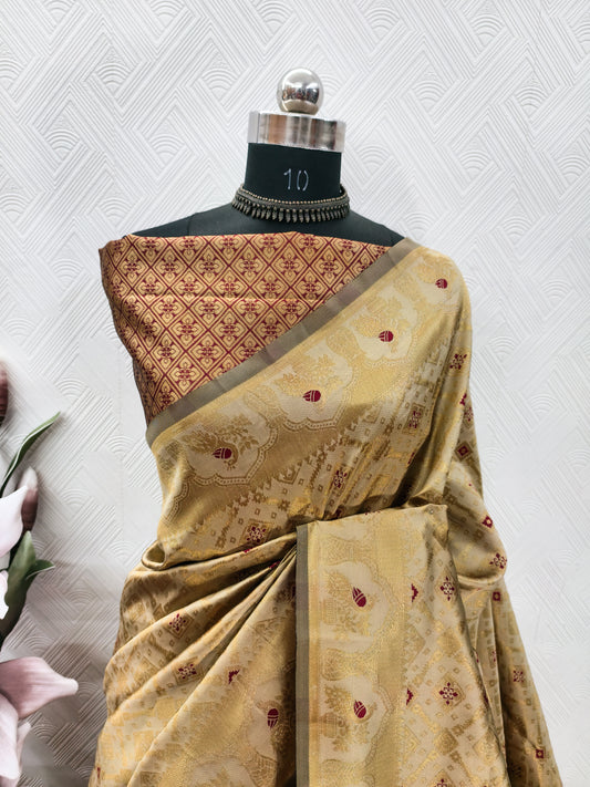 Aesthetic Soft Silk Saree With Rich Pallu
