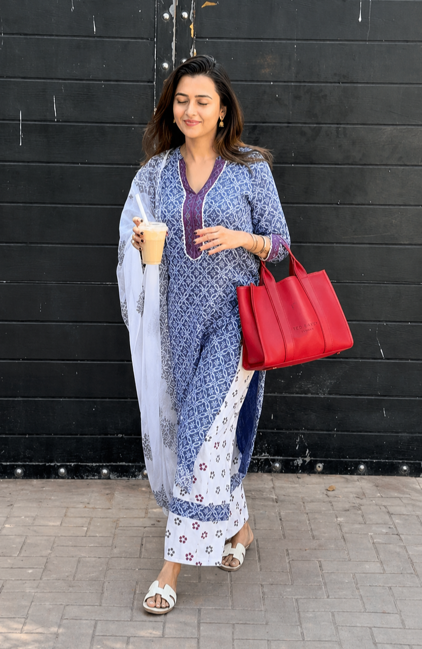 Very Stunning Linen Printed suit Set