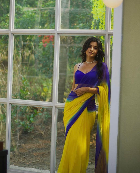 Most Beautiful Summer Georgette Padding Saree