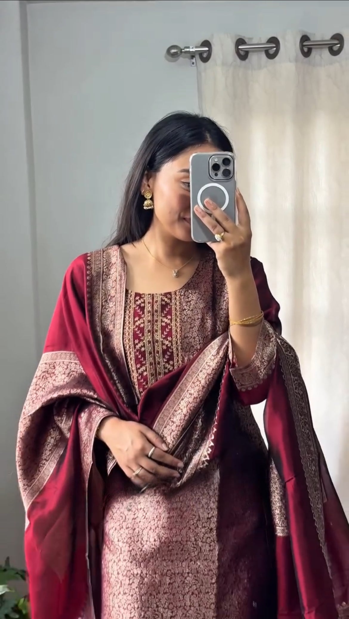 Very Stunning Pure Banarasi Silk Suit Set