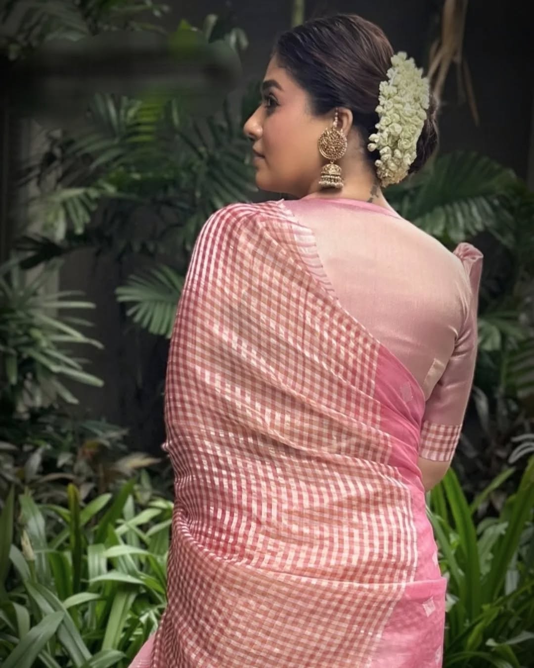 Most Stylist Nayanthara Inspired Cotton Silk Saree