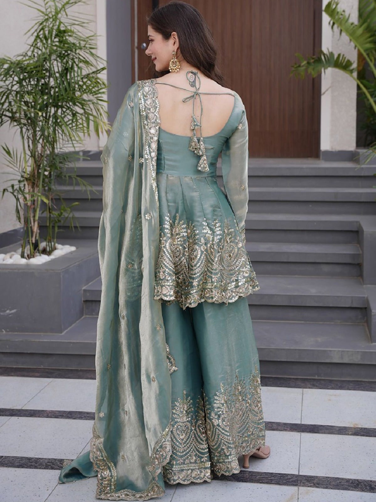 Sitara Mahal Embroidered Sharara Set