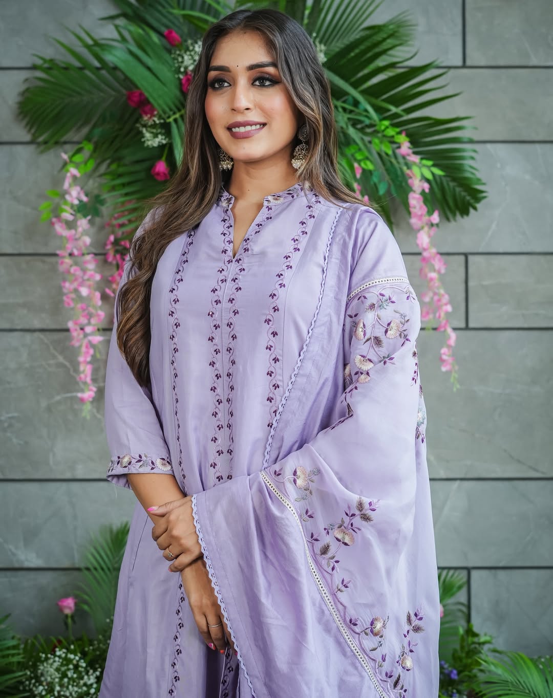 Very Attractive Muslin Cotton Emboridery Suit Set