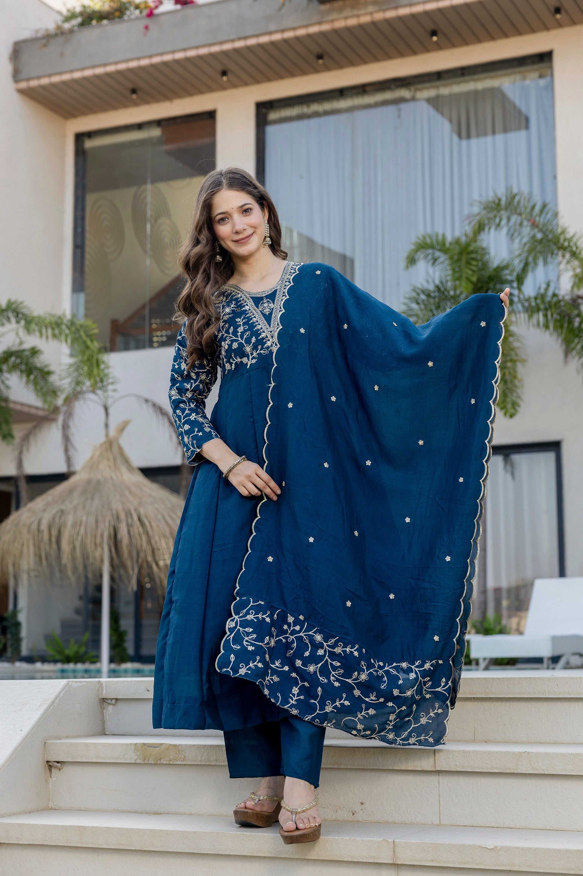 Florenza Grace Embroidered suit set