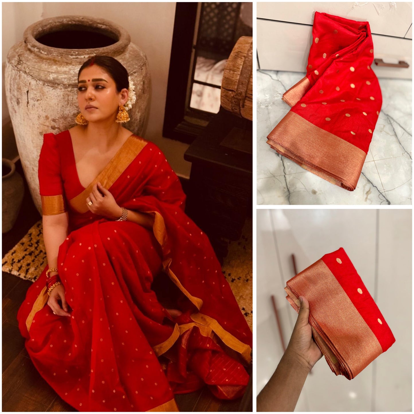 Very Astonishing Pure Soft Silk Saree With Rich Weaving Blouse