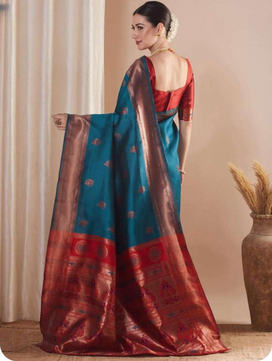 Very Delightful Soft Silk Saree With Zari Weaving