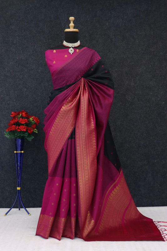 Multi Soft Cotton Silk Saree With Beautiful Rich Pallu