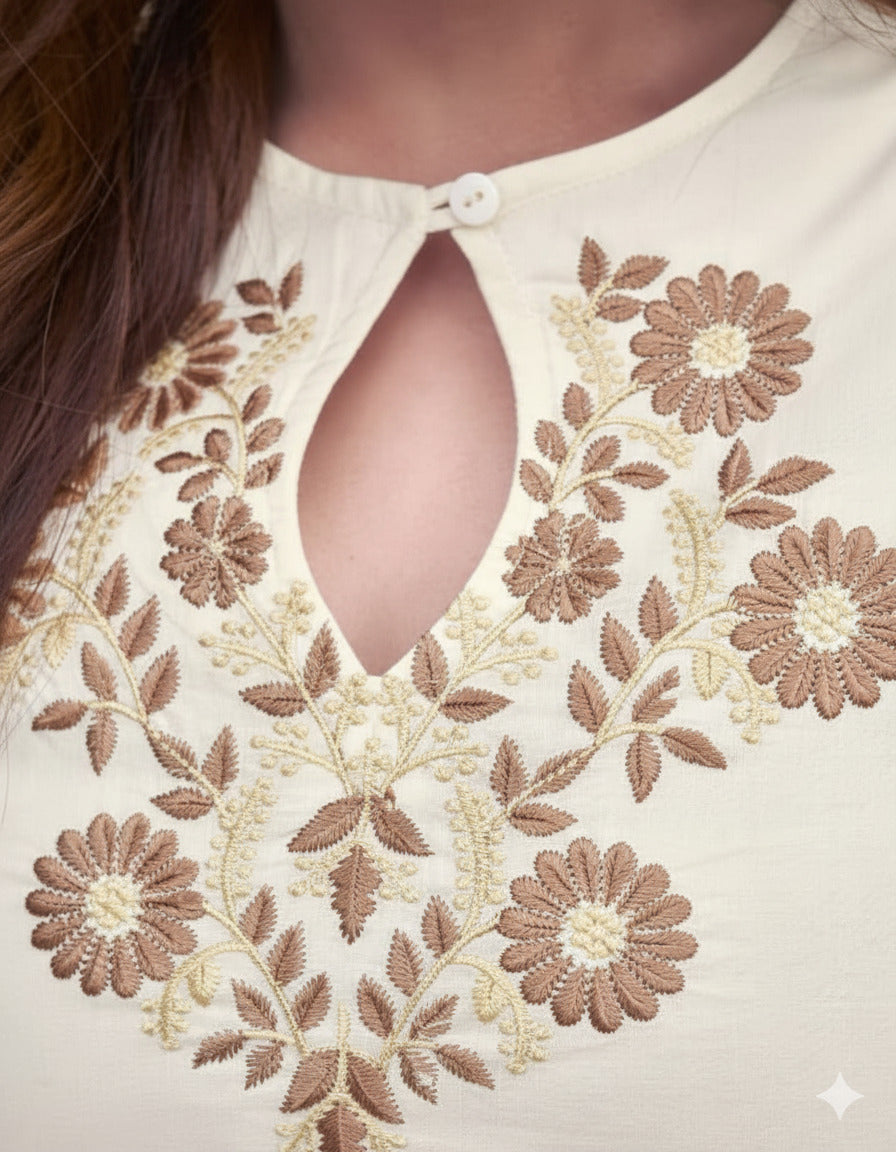 Very Good-looking Rayon Silk Embroidery Suit Set