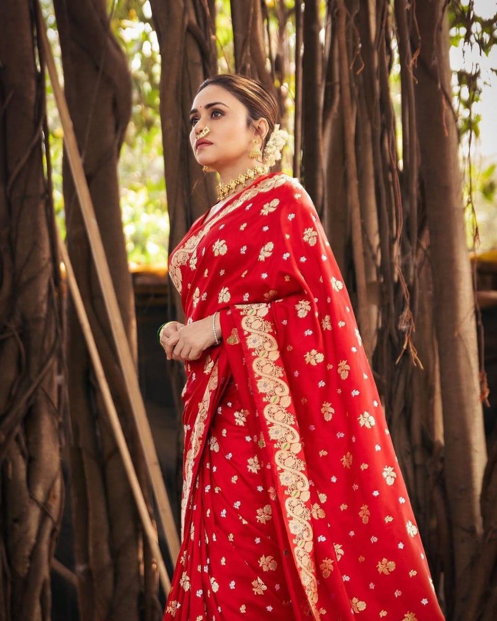 Most Ravishing Banarasi Silk Saree With Zari Weaving