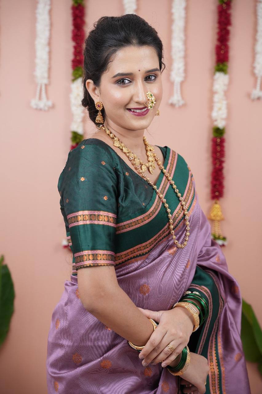 Most Elegant Banarasi Silk Saree With Blouse