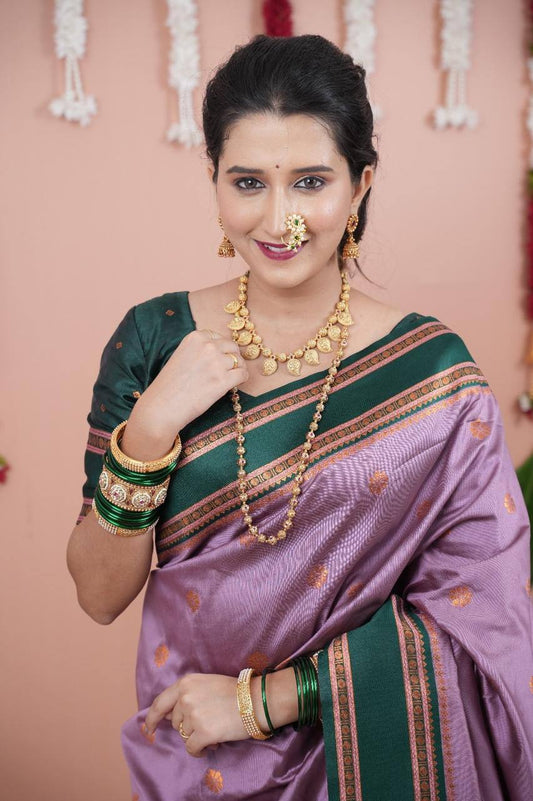 Most Elegant Banarasi Silk Saree With Blouse