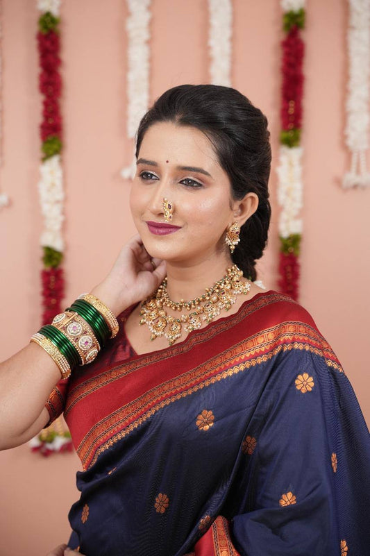 Most Elegant Banarasi Silk Saree With Blouse