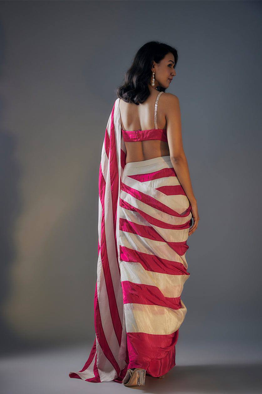 Most Elegant Pure Gajji Silk Saree With Tassel