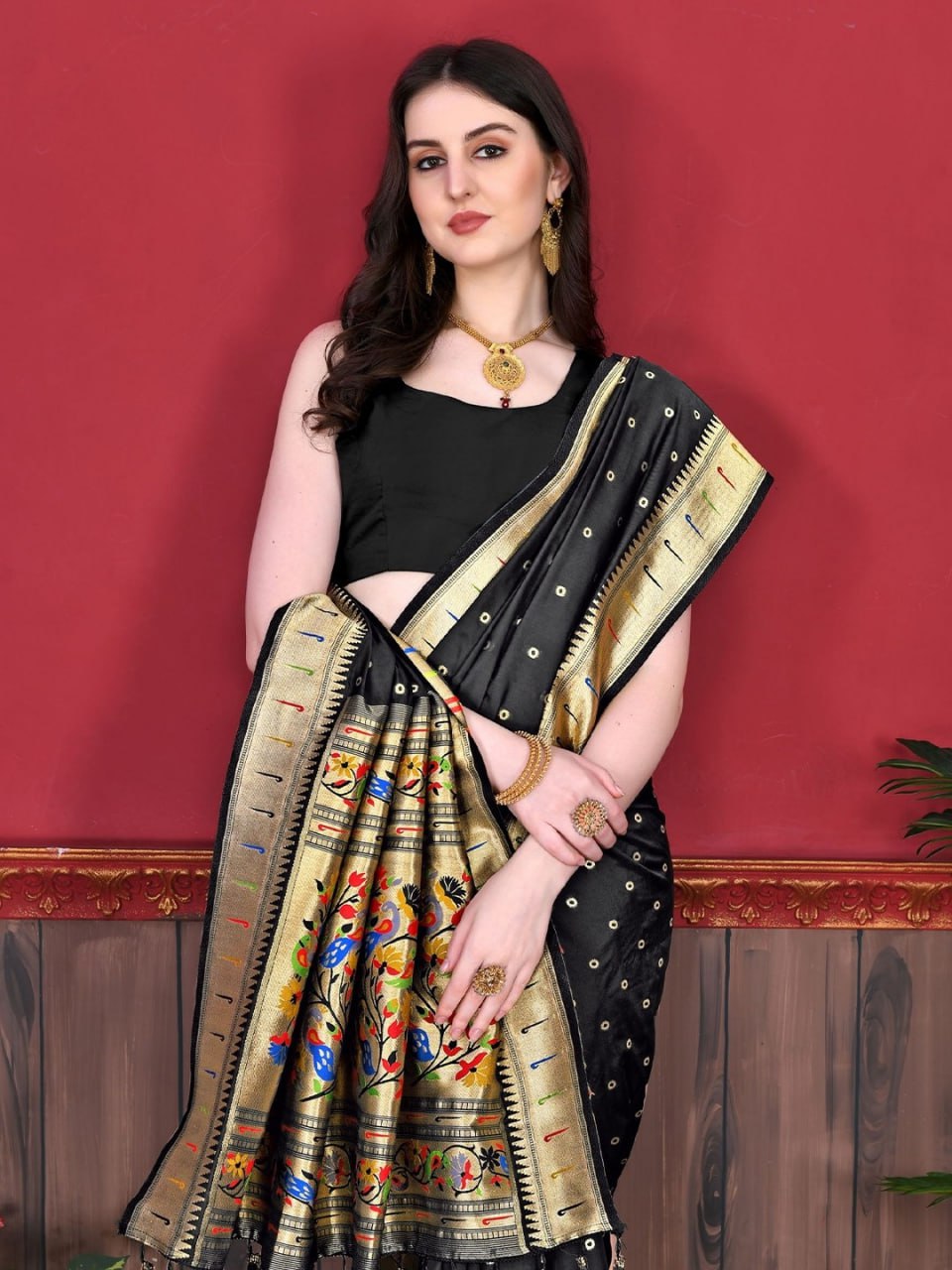 Most Charming Paithani Silk Saree With Rich Pallu