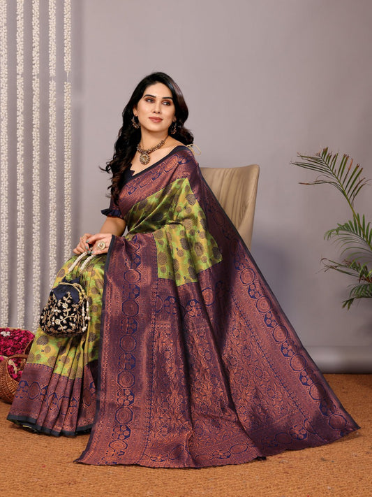 Most Prepossessing Banasari Silk Saree With Blouse
