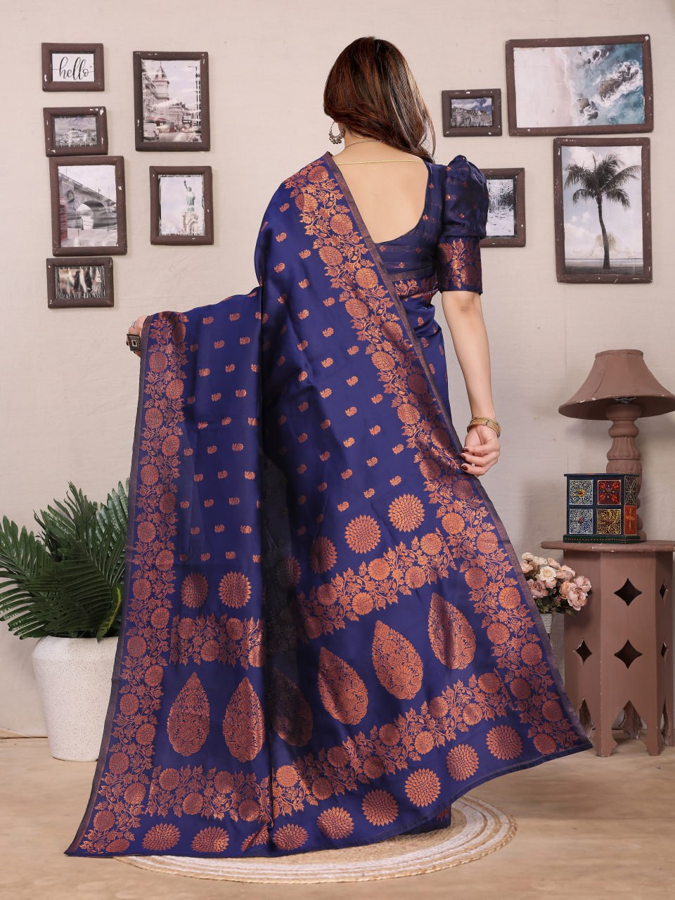 Most Graceful Banarasi Silk Saree With Rich Pallu