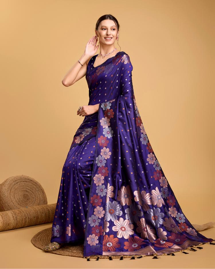 Best Wedding Banarasi Silk Saree With Rich Pallu