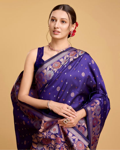 Best Wedding Banarasi Silk Saree With Rich Pallu